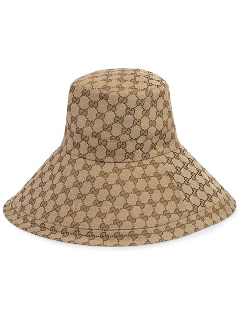 gucci bucket hat wide brim|gucci sun hat straw.